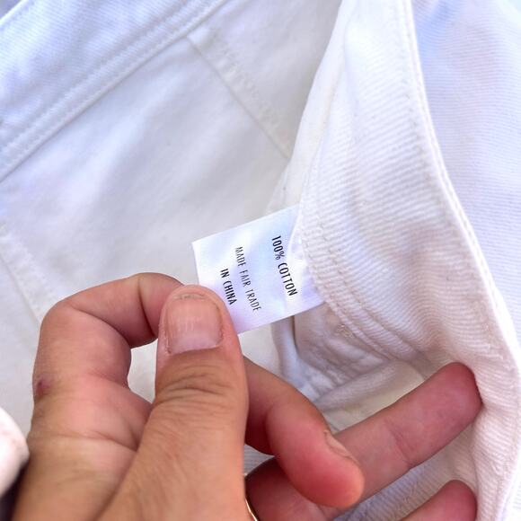 Ali Golden Sailor Pants Wide Leg White Baggy High Waisted Medium - Picture 8 of 8